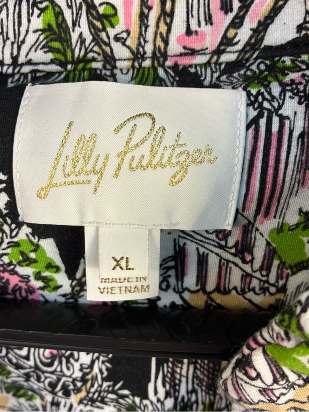 Lilly Pulitzer Knightley Dress in Onyx PB Anniversary Toile XL - Picture 8 of 11